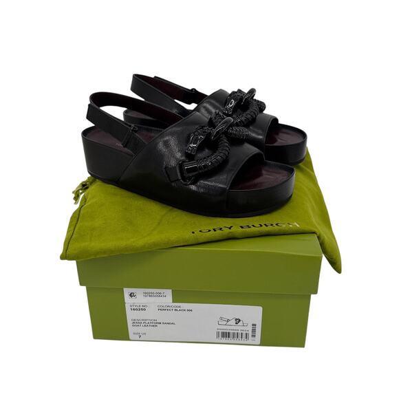 TORY BURCH Jessica Platform Sandal in Perfect Black 7 - Picture 2 of 8